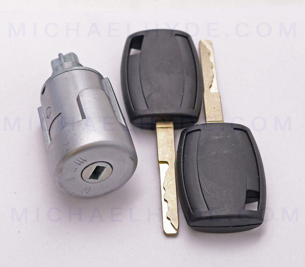 - ASP Ford Ignition Lock Cylinder C-18-110 Ignition Lock Cylinder Coded with Keys - HU101 Keyway - Aftermarket for Transit Vans
