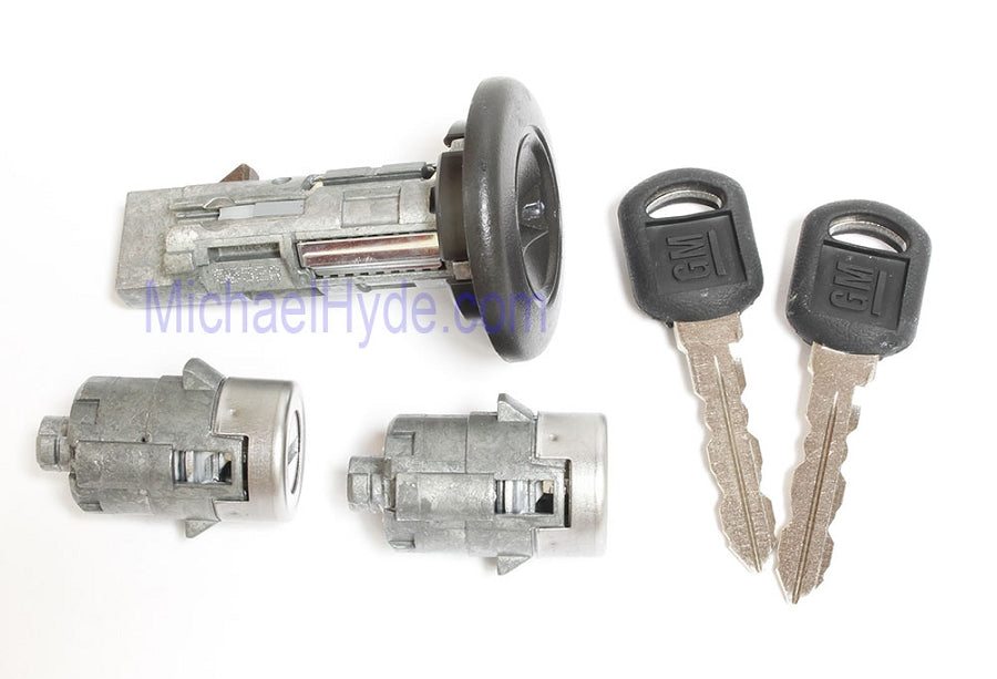 7012945 GM Ignition-Door Lock Set (coded with keys) Strattec Lock Part
