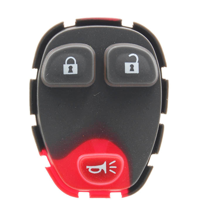 GM 3 Button Pad for Remote with Serrated Edges - Replacement Rubber Pad (GM-RMT-PAD-8)