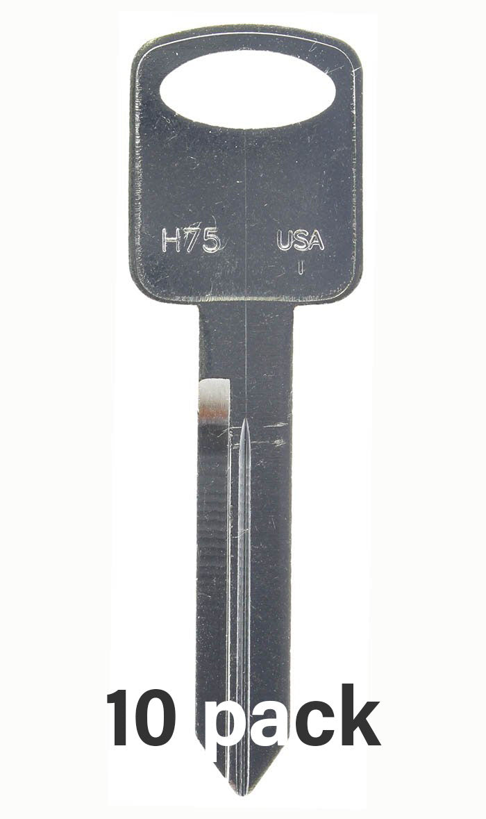 Ford H75 - 8-Cut Key - 10pack - Nickel Plate - ILCO / Taylor