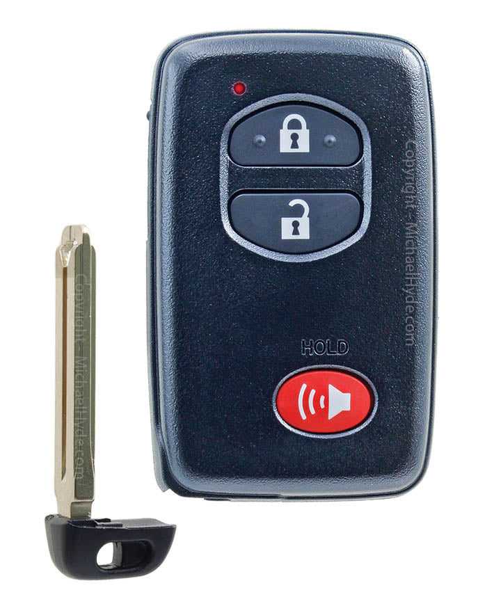 ILCO PRX-TOY-3B7 - Toyota 3 Button Proximity Remote - FCC: HYQ14ACX - AX00013690 - Aftermarket for # 89904-47230, 89904-47370, 89904-47371, 89904-0T050, 89904-35010