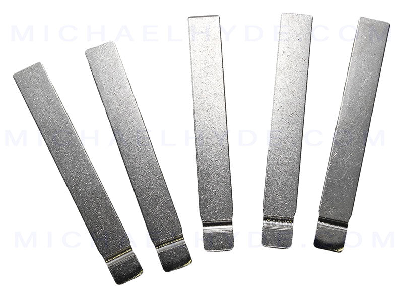 National HU100 Flip Blades Keys for GM Buick, Cadillac Chevy & GMC - Nickel Plate - sold in 5 packs