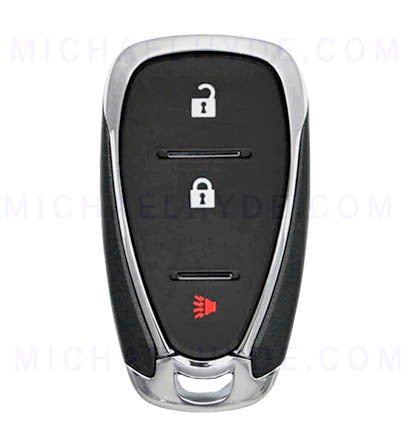 PRX-CHEVY-3B1 - Chevy 3 Button Proximity Remote Fob - FCC: HYQ4AA - 315 Mhz - AX00013360 - ILCO Look-Alike-Remotes - Includes Emerg Key - OE Part: 13529665, 13585723, 13508766