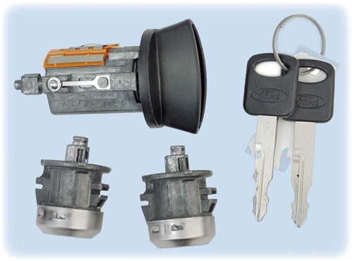 7012802 Ford Ignition-Door Lock Set (coded with keys) Strattec Lock Part