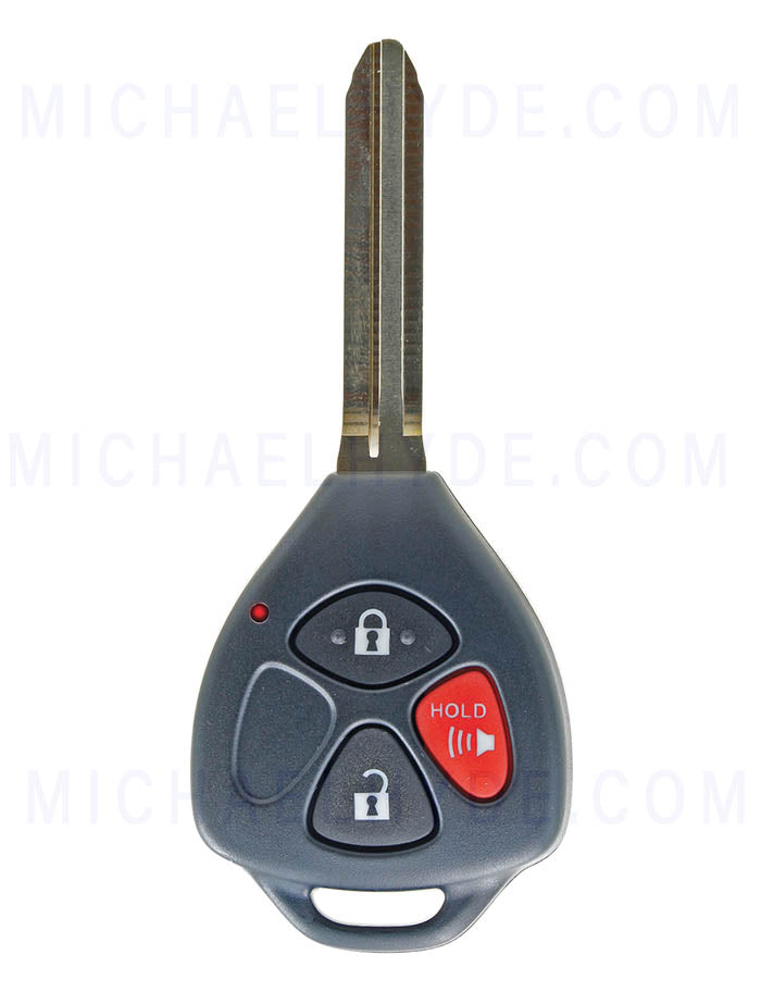 2015+ Toyota Yaris models - Remote Head Key - 89070-52G50 - 'H' Chip - 3 Button - FCC: HYQ12BBY