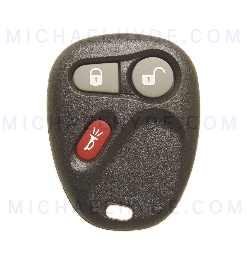 GM 3 Button Remote Case (L) Replacement Shell