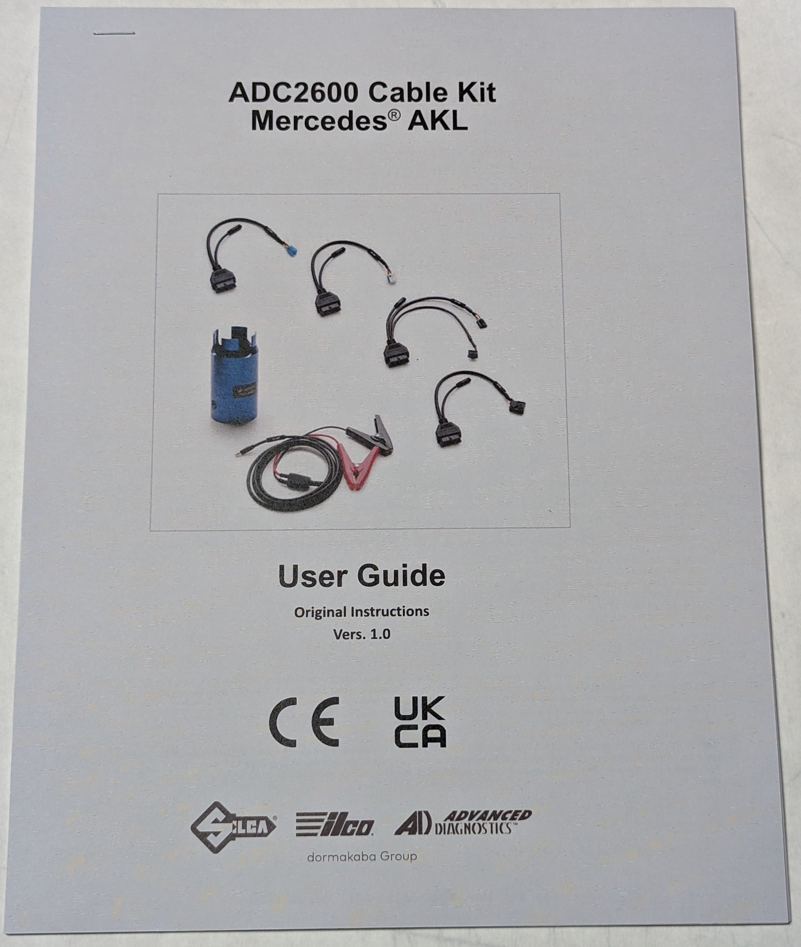 Mercedes Benz - All Keys Lost Cable Kit - Silca D756298AD - ILCO ADC2600 - Smart Pro required