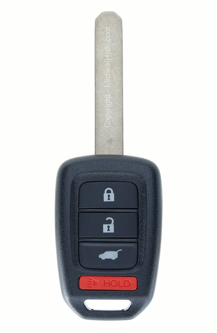 ILCO RHK-HON-4B10 - 4 Button Remote Head Key - FCC: MLBHLIK6-1TA - 35118-TLA-A00, 35118-TGG-A00 - AX00013490 - Honda