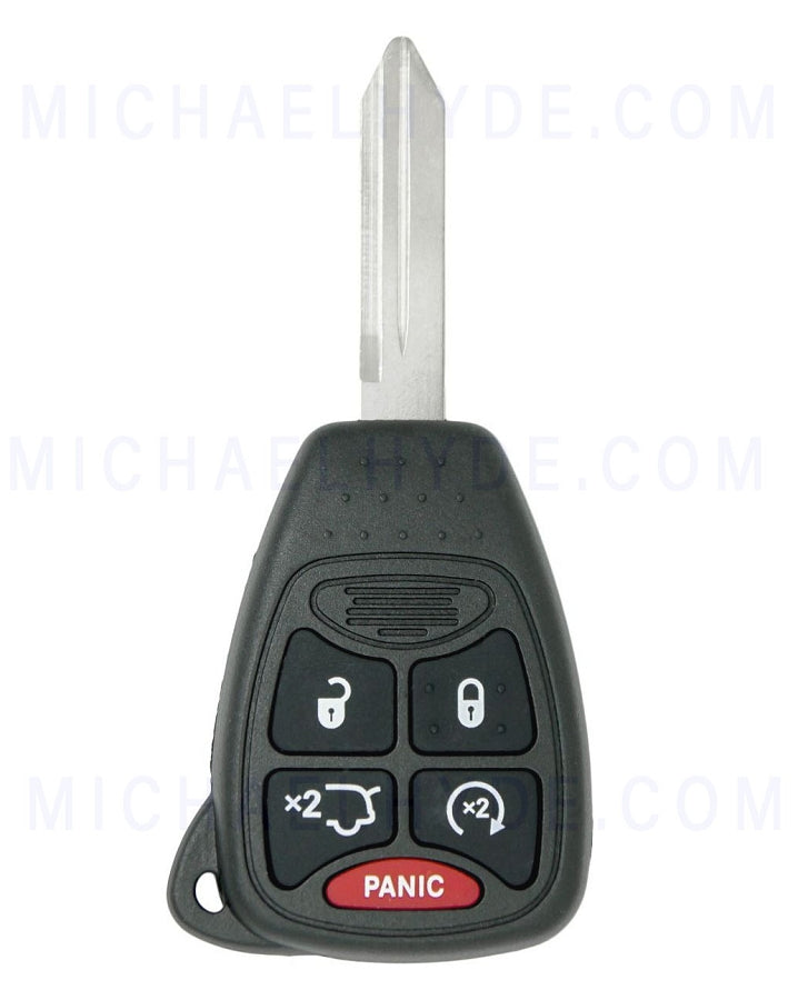 ILCO RHK-CHRY-5B1 - 5 Button Remote Head Key with Transponder - FCC: OHT692713AA, OHT692427AA, KOBDT04A - 68029834, 68003389 - AX00010870