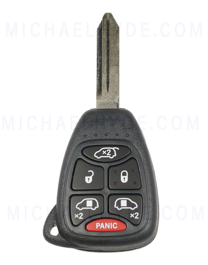 ILCO RHK-CHRY-6B1 -  Chrysler 6 Button Remote Head Key - Caravan, Town & Country -  FCC: M3N5WY72XX -  AX00012310 -  OE# 05183681AA, 68291093AB