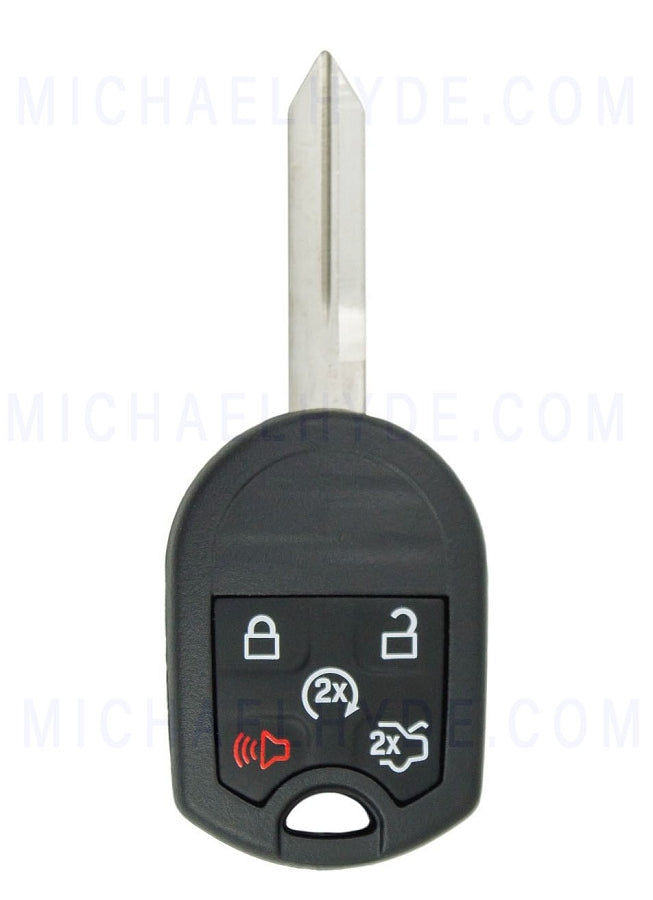 ILCO RHK-FORD-5B1 - 5 Button with Remote Start & Trunk Release (H75) Ford Remote Head Key - Newer Style - FCC: CWTWB1U793, OUC6000022 - OE# 164-R8000