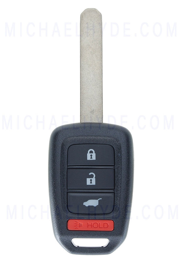 ILCO RHK-HON-4B2 - Honda 4 Button Remote Head Key - FCC: MLBHLIK6-1T - AX00010900 - OE# 35118-T2A-A20