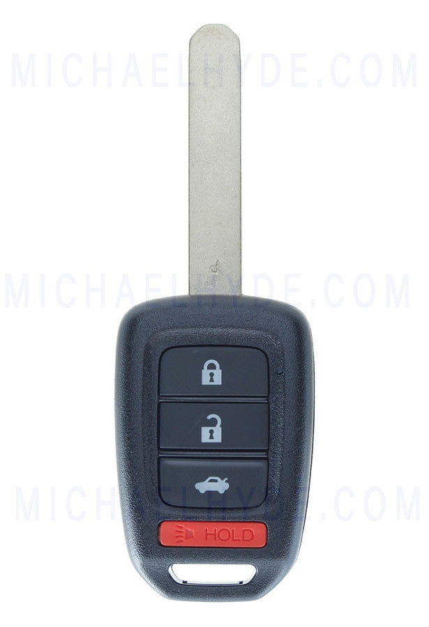 ILCO RHK-HON-4B8 - Honda 4 Button Remote Head Key - FCC: MLBHLIK6-1TA - AX00012180 - OE# 35118-T2A-A60