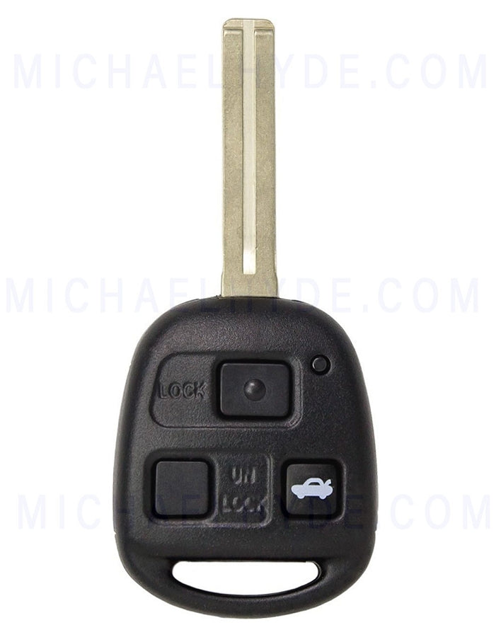 ILCO RHK-LEXUS-3B1 - 3 Button Remote Head Key - FCC: HYQ1512V - for Lexus with 4C Chip & TOY48 Keyway - OE# 89070-33470, 60080, 60081, 24040, 50170, 53530, 53350, 53531, 60800, 60801