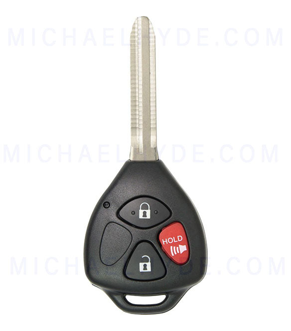 ILCO RHK-TOY-3BG2 - 3 Button Remote Head Key - FCC: GQ4-29T - for Toyota with G Chip - OE# 89070-02640, 89070-0T070 - AX00011350