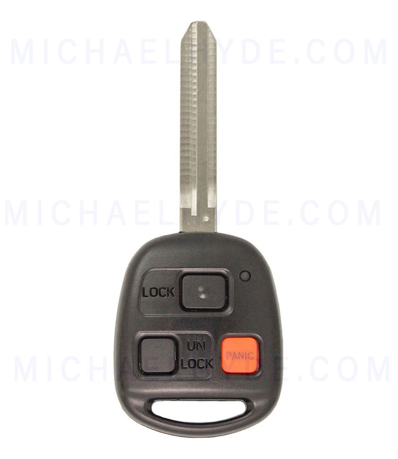 ILCO RHK-TOY-3BFJ2 - 3 Button Remote Head Key - FCC: HYQ12BBT - for Toyota FJ Cruiser with "G" Chip - Aftermarket for OE# 89070-35140 - AX00012700