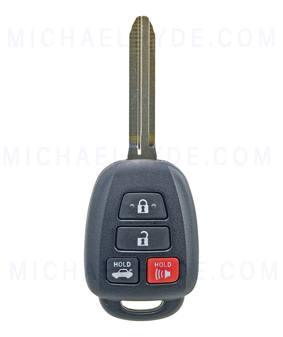 ILCO RHK-TOY-4BH2 - 4 Button Remote Head Key - FCC: GQ4-52T - for Toyota with H Chip - OE# 89070-0R100 - AX00012010