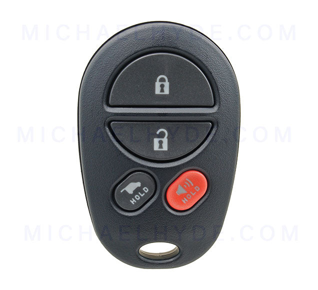 ILCO RKE-TOY-4B2 - 4 Button Fob Remote - FCC: GQ43VT20T - for Toyota Sequoia - OE# 89742-0C040 - AX00011370