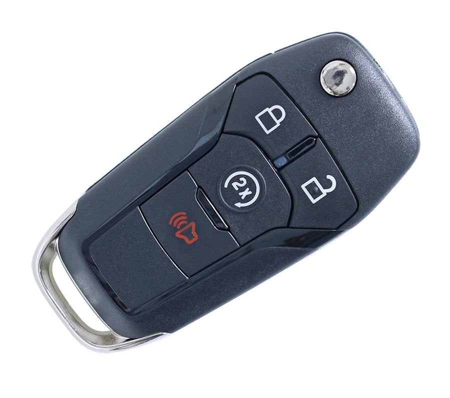 2015 Ford F150 (4 Btn Flip Key Remote) Strattec 5923694, HU101, 2 Track, 902mhz