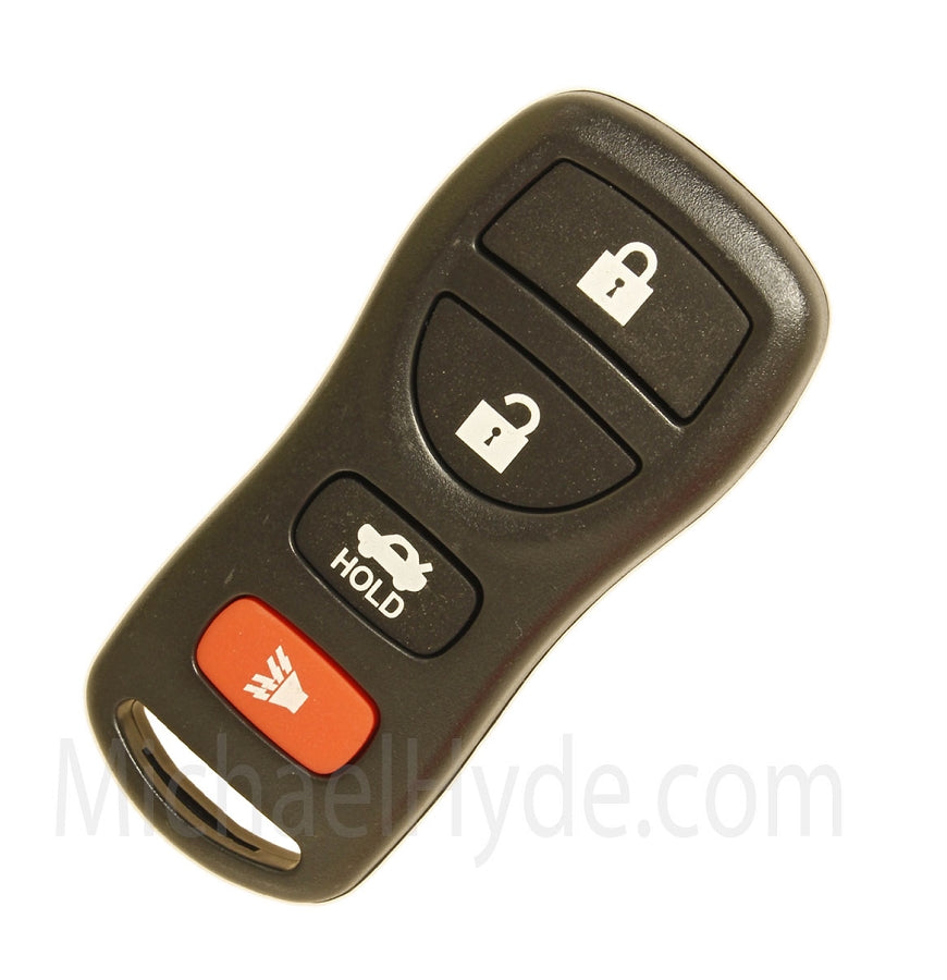Nissan - Infiniti Remote Fob 4 Button - Strattec 5931642 - FCC PQTDORM14 - KBRASTU15 - OE: 28268-ZB700