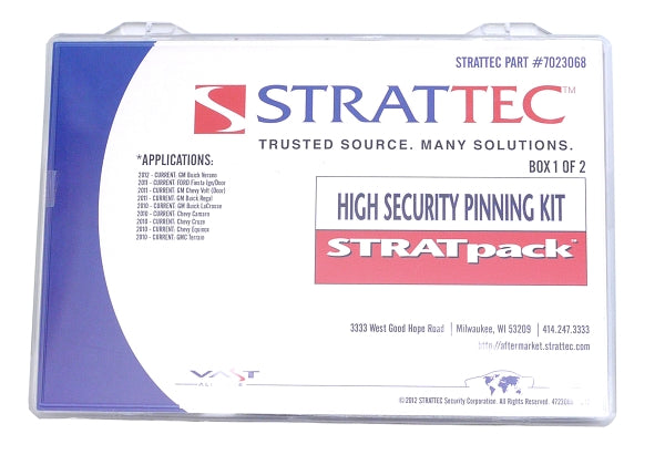 High Security Lock Tumbler Service Kit - Strattec Lock Part (7023068)