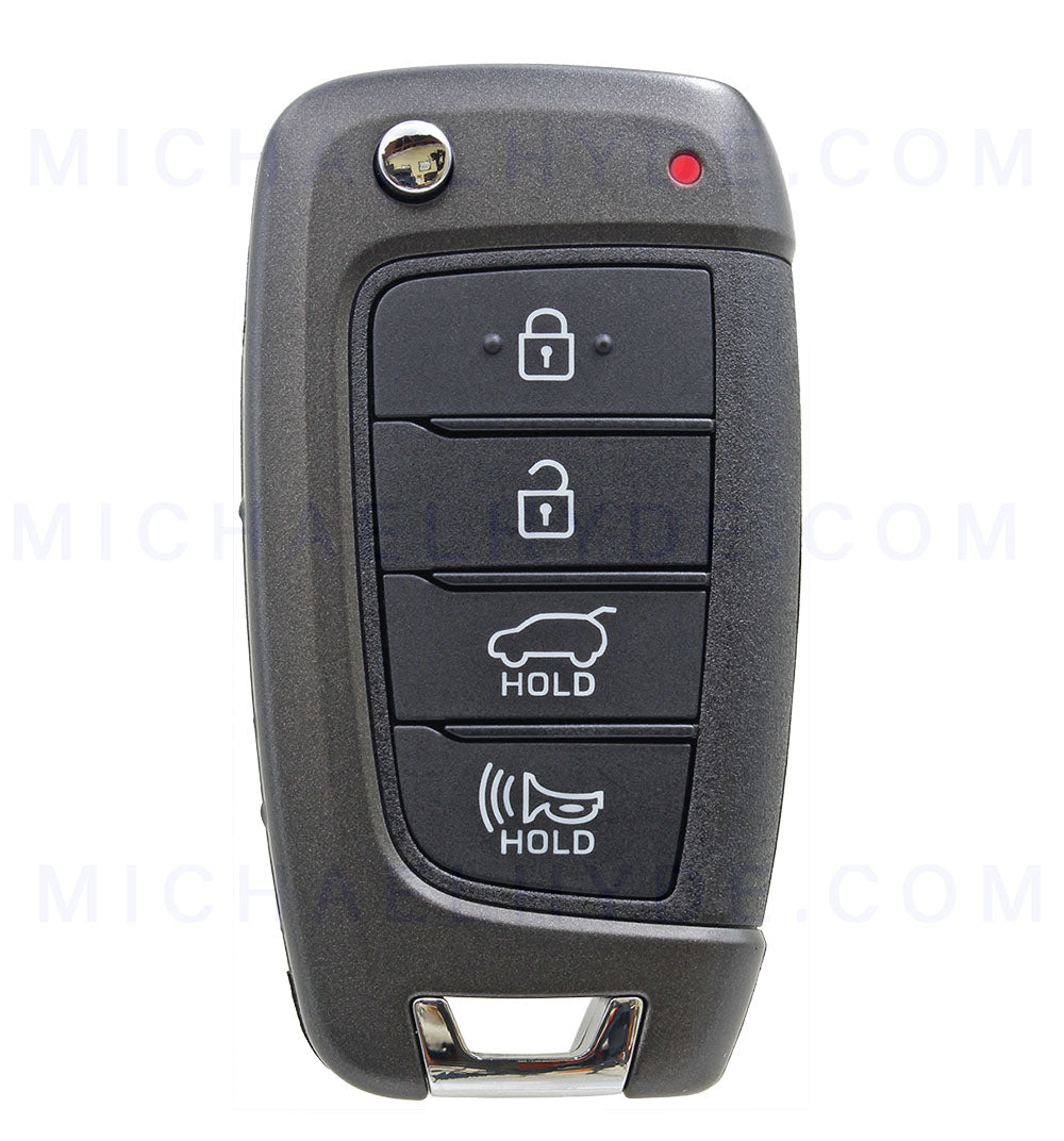 Hyundai Kona Flip Remote Fob (4 Button) 95430-J9500 - FCC: OSLOKA-450T - 433 MHz - Brand New Factory Original