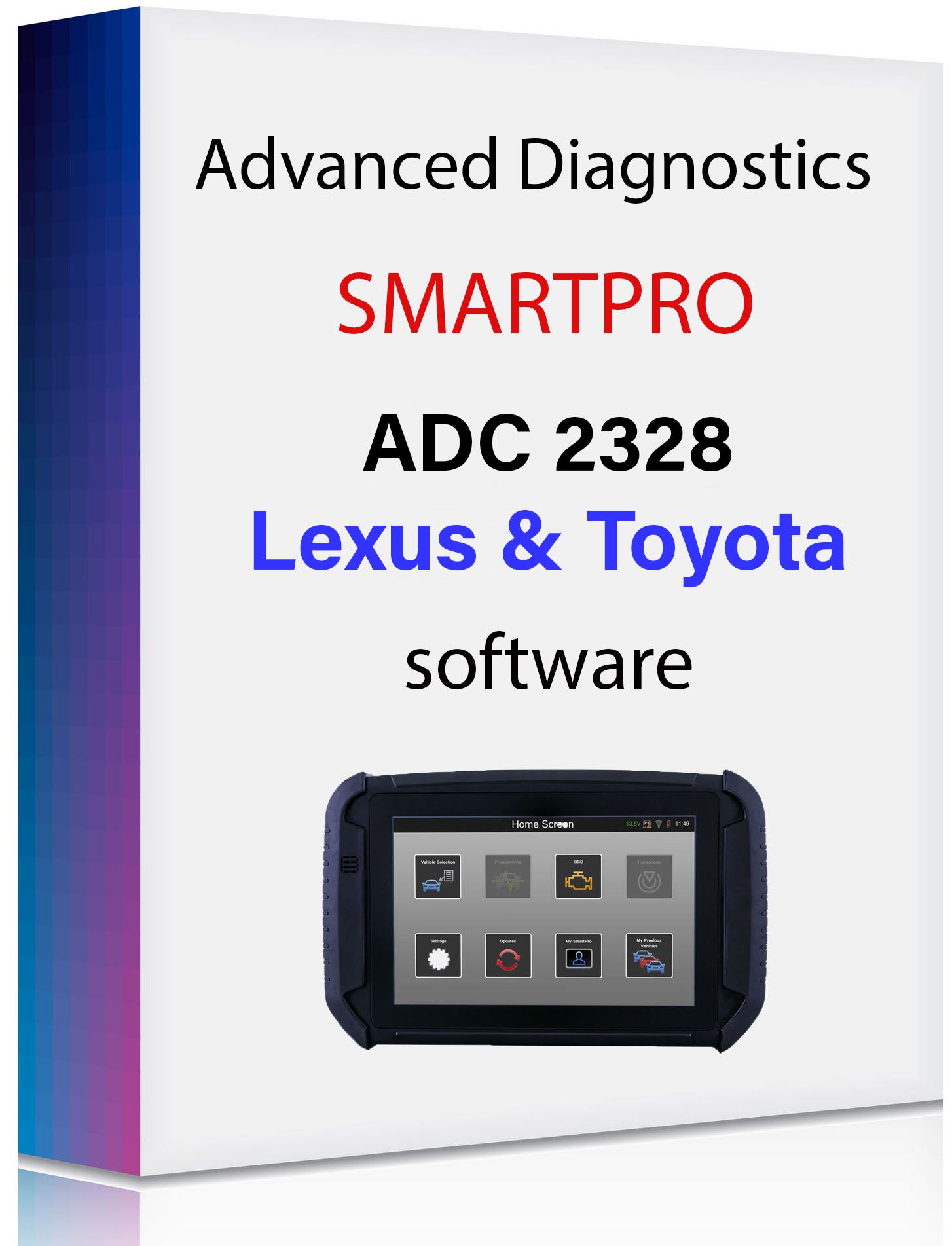 SmartPro Software - Lexus Toyota - ADS2328 - for use with ADC2015 Emulator Cable