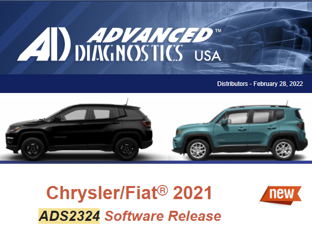 SmartPro Software - Chrysler, Fiat 2021-2022 - ADS2324