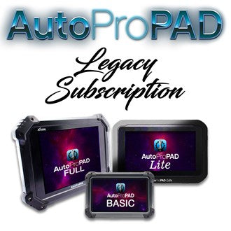 1 YR Software  Subscription for Auto Pro Pad (APP-SUBSCRIP) - for Legacy Devices only