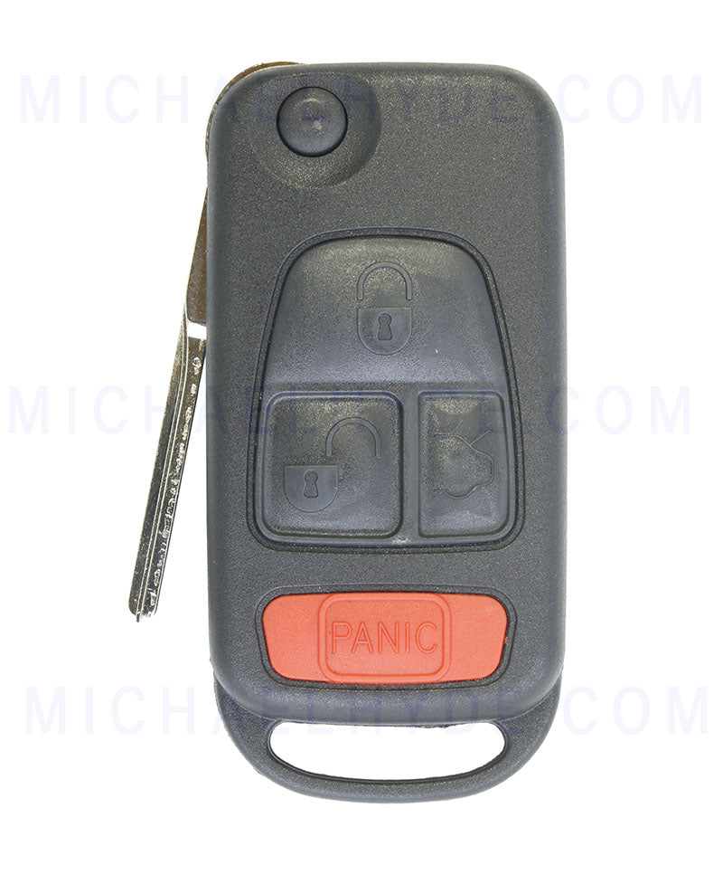 ILCO FLIP-BENZ-4B1 - Mercedes Benz 4 Button Flip Key - ID44 Chip - FCC: NCZMB1K - AX00015250 - 036448258154
