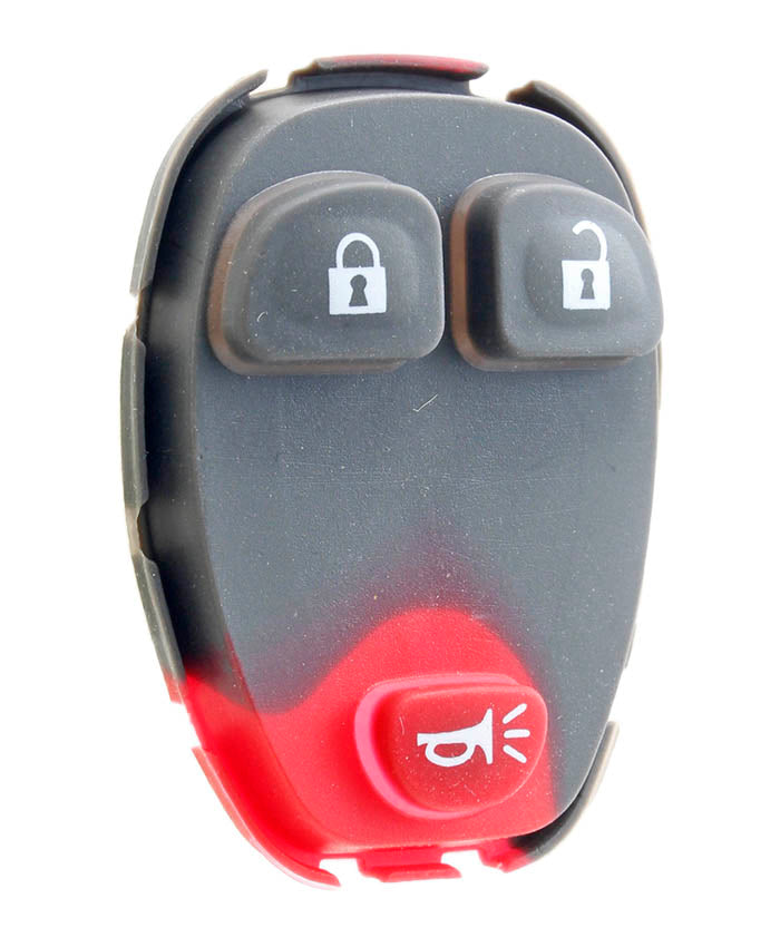 GM 3 Button Pad for Remote with Serrated Edges - Replacement Rubber Pad (GM-RMT-PAD-8)