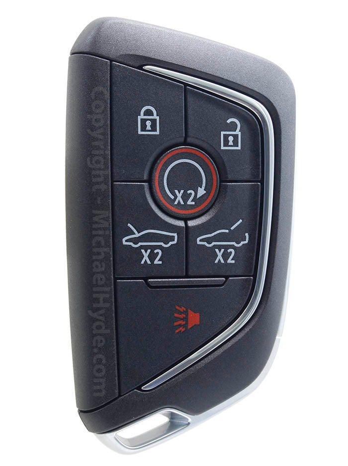 2021 Chevy Corvette Proximity Remote Fob - GM# 13538851 - 6 Button - FCC: YG0G20TB1 - 433 MHz