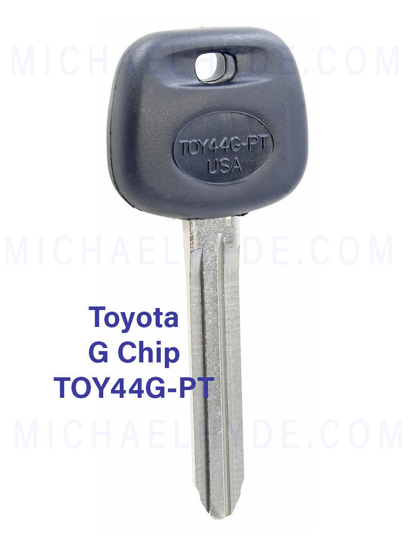 Ilco Toyota G Chip Key - TOY44G-PT (similar to 89785-08040) Transponder Key AX00005450