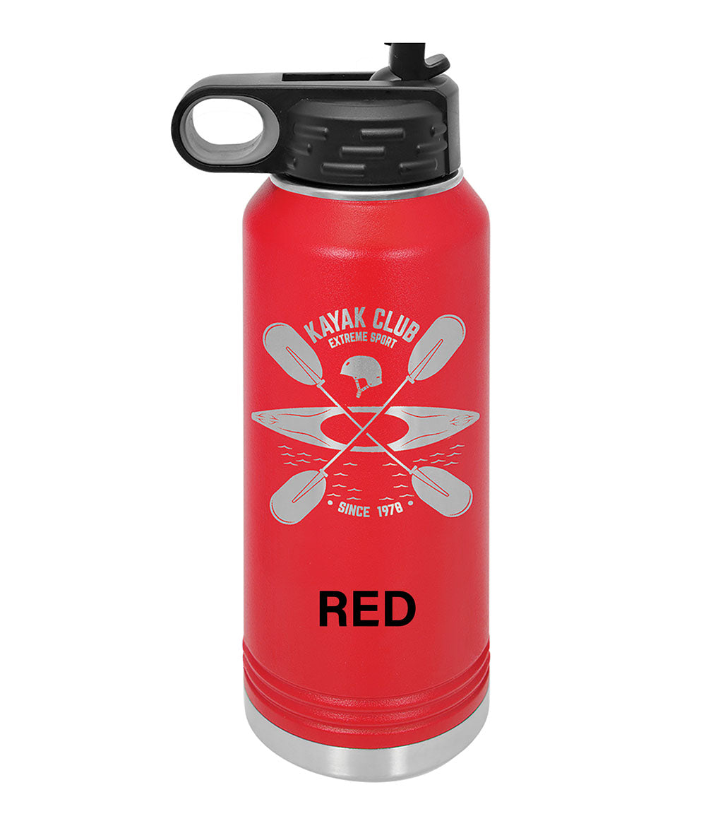 40oz Water Bottle with built-in Straw - Pick your Color - Includes Free Name Engraving - Polar 40 oz