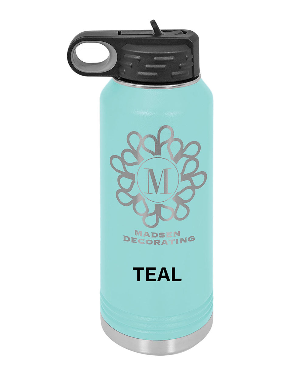 40oz Water Bottle with built-in Straw - Pick your Color - Includes Free Name Engraving - Polar 40 oz