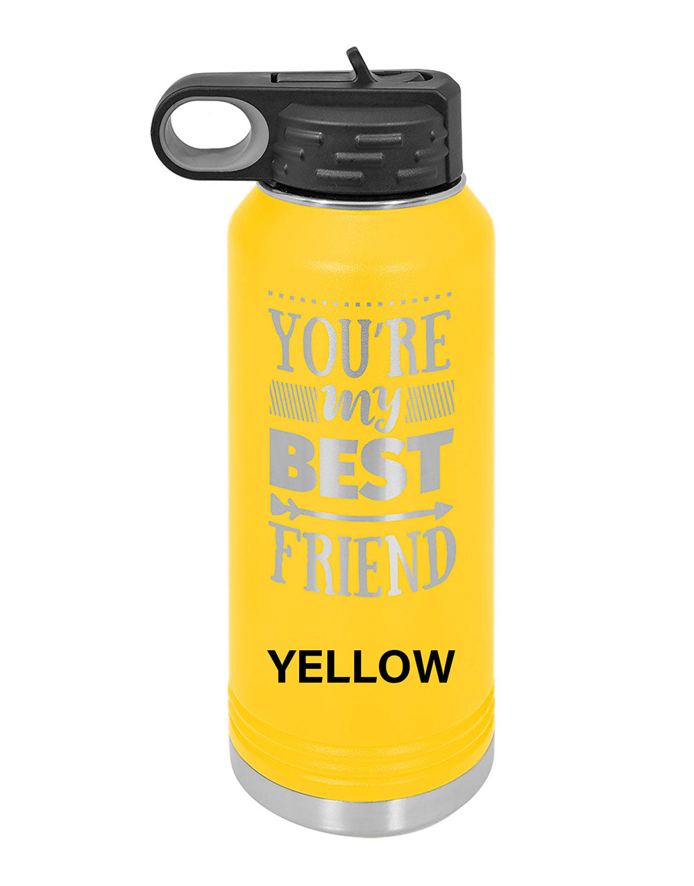 40oz Water Bottle with built-in Straw - Pick your Color - Includes