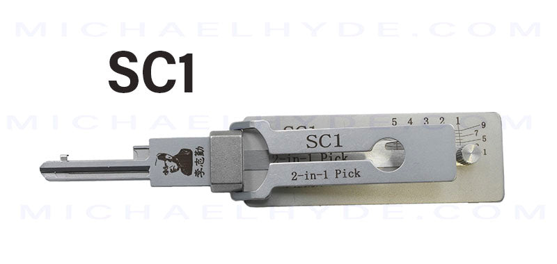SC1 Schlage 5 Pin Tumbler | Original Lishi 2-in-1 Pick and Decoder