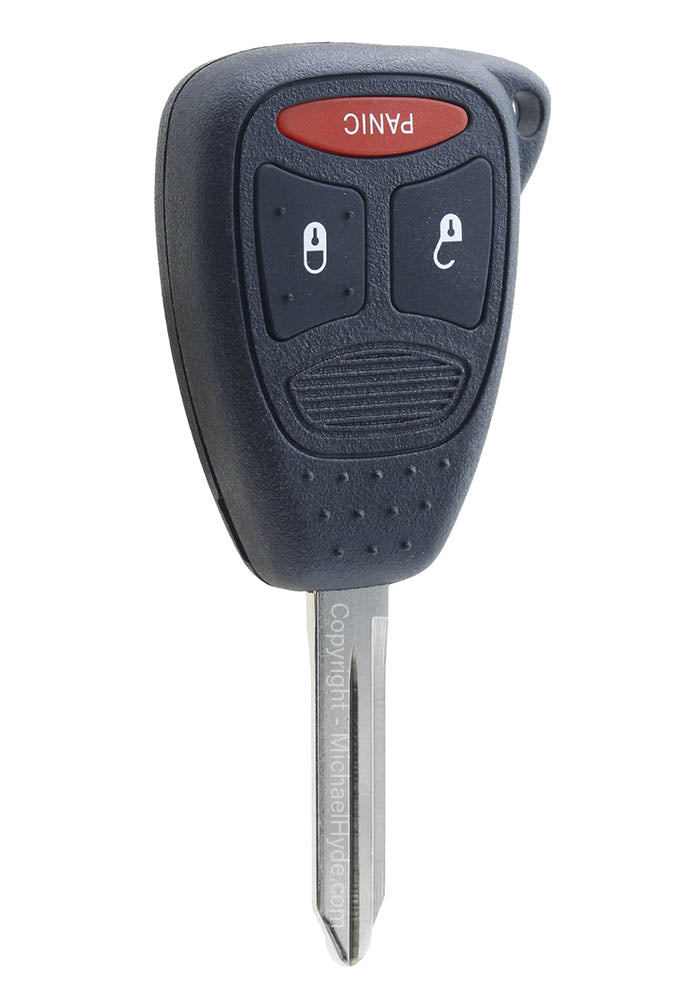 Dodge 3 Button Remote Key - FCC: KOBDT04A - Generic for 05179513AB & 05183348AB