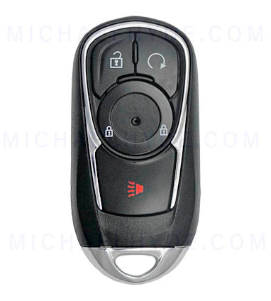 PRX-BUICK-4B1 - Buick 4 Button Proximity Remote Fob - FCC: HYQ4AA - 315 Mhz - AX00013320 - ILCO Look-Alike-Remotes - Includes Emerg Key - OE Part: 13506665