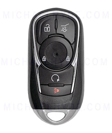 PRX-BUICK-5B2 - Buick 5 Button Proximity Remote Fob - FCC: HYQ4EA - 433 Mhz - AX00013270 - ILCO Look-Alike-Remotes - Includes Emerg Key - OE Part: 13521090