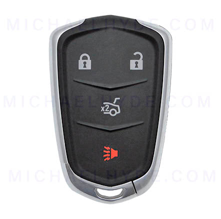 PRX-CAD-4B1 - Cadillac 4 Button Proximity Remote Fob - FCC: HYQ2AB - 315 Mhz - AX00013220 - ILCO Look-Alike-Remotes - Includes Emerg Key - OE Part: 13510253, 13598506, 13594023