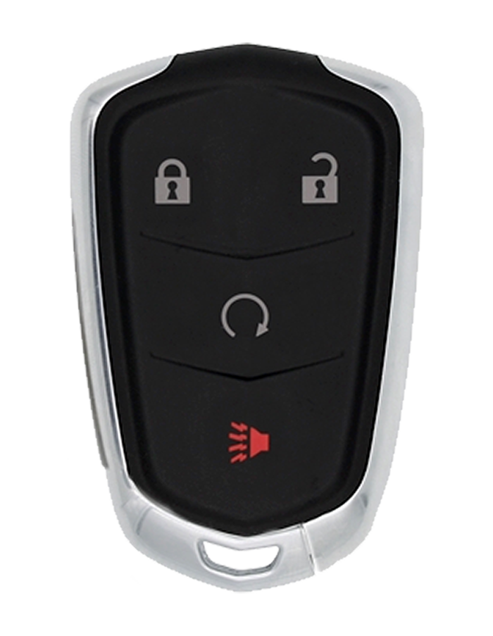 PRX-CAD-4B2 - Cadillac 4 Button Proximity Remote Fob - FCC: HYQ2EB - 433 Mhz - AX00013170 - ILCO Look-Alike-Remotes - Includes Emerg Key - OE Part: 13591382