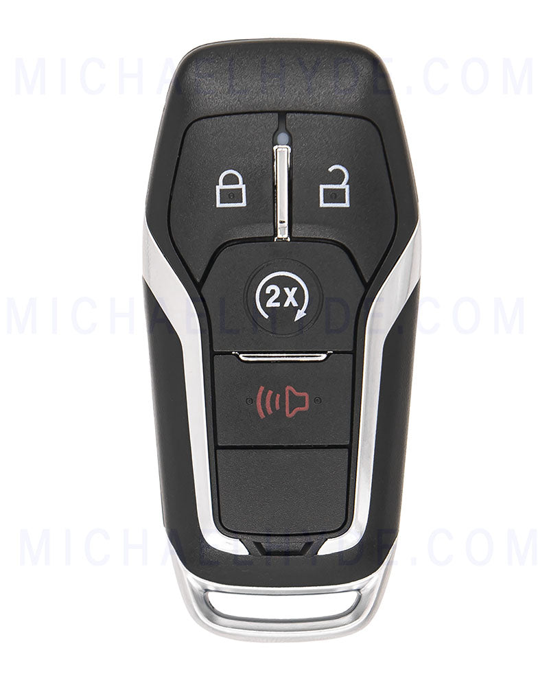 Ilco PRX-FORD-4B4 - Ford 4 Button Proximity Remote Fob - FCC: M3N-A2C31243300 - Aftermarket for 164-R8140, 164-R8108 - 036448257164 - Emerg Key Included