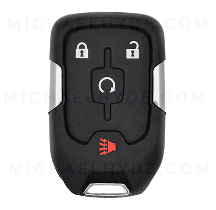 PRX-GM-4B4 - GMC 4 Button Proximity Remote Fob - FCC: HYQ1AA - 315 Mhz - AX00013440 - ILCO Look-Alike-Remotes - Includes Emerg Key - OE Part: 13584512