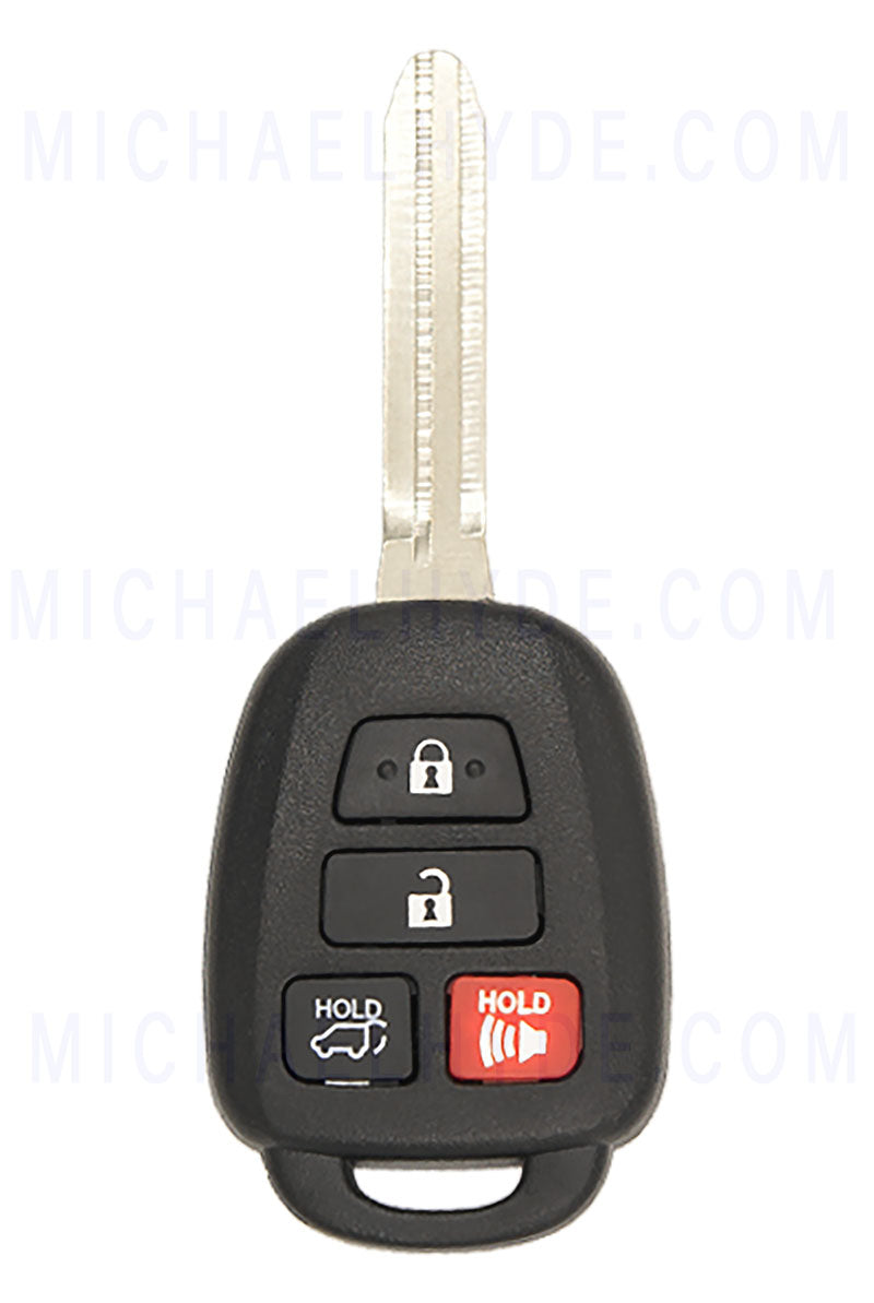 ILCO RHK-TOY-4BH3 - Toyota 4 Button Remote Head Key - FCC: HYQ12BDM / H Chip - Aftermarket for Toyota - OE# 89070-42D40, 42830 - 036448256921