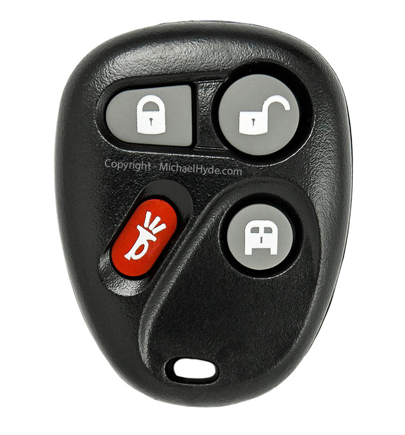 ILCO RKE-GM-4B19 - GM 4 Button Fob Remote - FCC: KOBLEAR1XT - AX00013880 - Aftermarket for GM 15752330