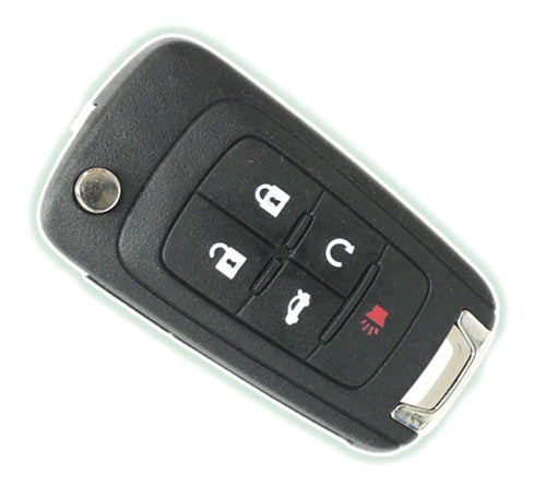 5927058 Chevy Cruze, Buick Allure, Lacrosse, Regal Verano, 5-Button PEPS Fob Remote Key - Strattec - GM Logo