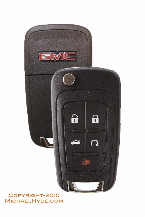 5912548 GMC 5-Btn Flip Out Remote Key - HU100 - Strattec