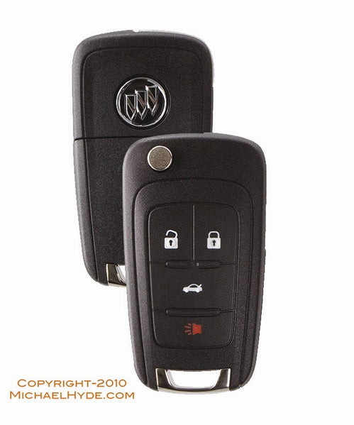 5912558 Buick 4-Btn Flip Out Remote Key (with Prox) Strattec - HU100