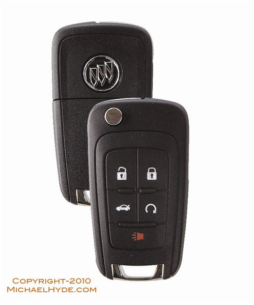 5912559 Buick 5-Btn Flip Out Remote Key (with Prox) Strattec - HU100